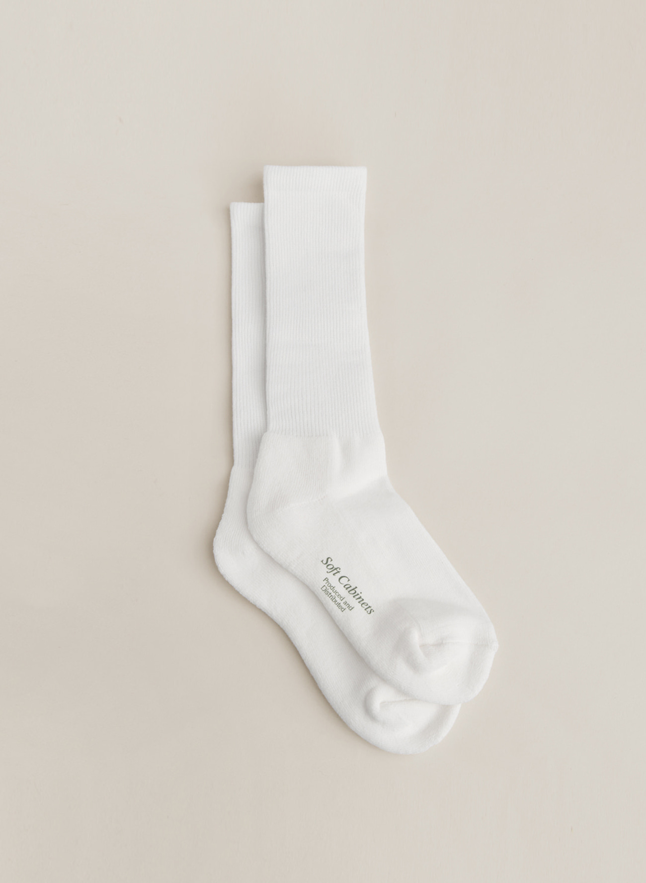 White  Logo Socks